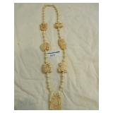 Chinese imitation ivory bead and character bead Chinese imitation ivory bead and character bead