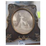 Framed wedding photo c. 1930 Framed wedding photo c. 1930