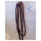 Amethyst glass bead necklace Amethyst glass bead necklace