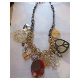 Vintage Don Caster Peace Love and Home necklace