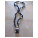 Kyanite and sterling pendant on kyanite necklace Kyanite and sterling pendant on kyanite necklace