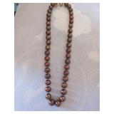 Mocha Tahitian pearl necklace (10 - 11 mm)