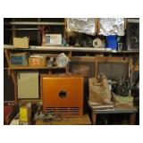 Contents:LP's, table, heaters, timers, etc.