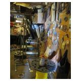 Contents: hardware, pulleys, vintage sprinklers,
