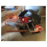 Homelite electric chain saw, B & D hedge trimmer