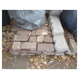 Brick pavers, cement edging