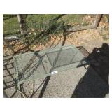 Metal patio coffee table