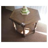 Vintage hexagonal side table