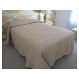 Full size bed frame and linens
