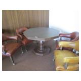 Vintage game table and 4 chairs