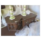 2 vintage end tables