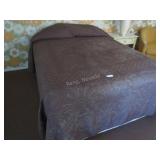 Full sized bed frame and linens