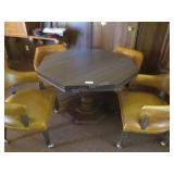 Vintage game table w/ 4 chairs