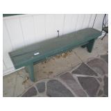 Wooden bench