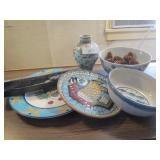 Mid-Century Chinese famille rose vase and bowl,