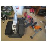 Ativafit elliptical exerciser, hand weights, Golds