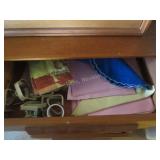 Vintage table linens (in drawers)