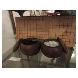Vintage Japanese Game of Goban (Go) with hard-