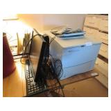 HP Laserjet 4500, Dell monitor, keyboard