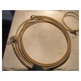 Rawhide quirt and lariat