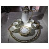 Haviland Limogeschocolate set w/ tray