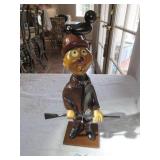 Carved woodne hunter (Mid-Century Italy)