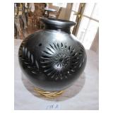 Large Oaxaca (Barro Negro) olla  approx 10"H
