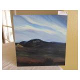 Nevada landscape, original on board