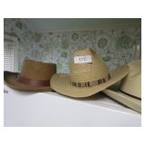 Hats: Weatherproof (left), Resistol (right), etc