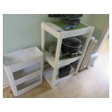 Crock Pot, hand mixer, 2 plastic racks, wall clock