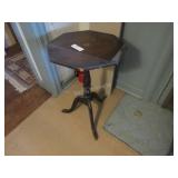 Federal revival tilt top candle stand