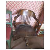 Wooden desk chair