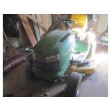 John Deere LT150 riding mower, 48" deck, bags