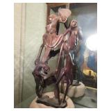 Mid-Century Makonde African ebony sculpture man
