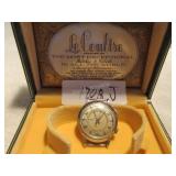 LeCoultre Wrist Alarm watch with box--no band