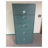 5 drawer lateral file cabinet