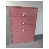 5 drawer lateral file cabinet