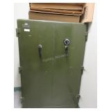 Vintage Diebold safe on wheels (have combination