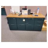 File drawers with wooden top