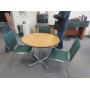 Dinette table and 3 upholstered chairs