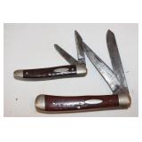 *2 Vintage Case XX Pocket Knives: