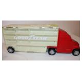 1999 Red Box Good Year Red Semi-Truck Car Carrier