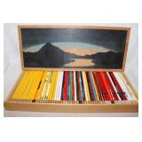 *Full Wood Display Box & New Advertising Pencils: