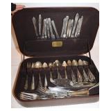 Vintage Flatware in Plastic Case