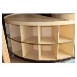 Half Round Cubby Store Display 90"x45"X36" Tall