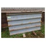 9 Corrugated 43"x25" Metal Sheets