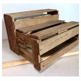 Vintage Fawn Colored Crated Sink