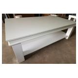 White Wooden Table 60"x34"x20" Tall
