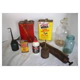 Grease Gun, Oil Cans, Gas Can, Brake Fluid &