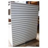 8) 60"x48" White Slatwall Boards